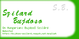 szilard bujdoso business card